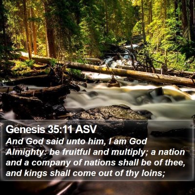Genesis 35:11 ASV Bible Verse Image