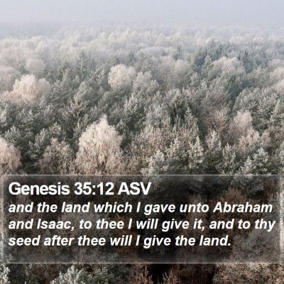 Genesis 35:12 ASV Bible Verse Image