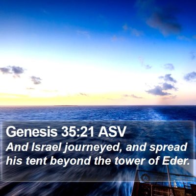 Genesis 35:21 ASV Bible Verse Image