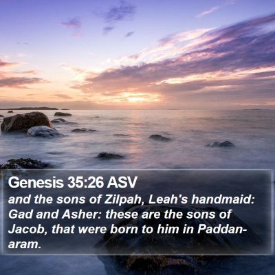 Genesis 35:26 ASV Bible Verse Image