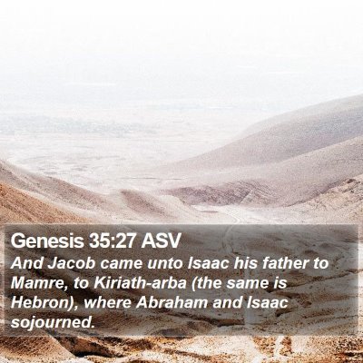 Genesis 35:27 ASV Bible Verse Image