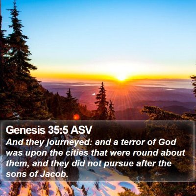 Genesis 35:5 ASV Bible Verse Image
