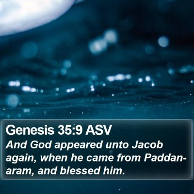 Genesis 35:9 ASV Bible Verse Image