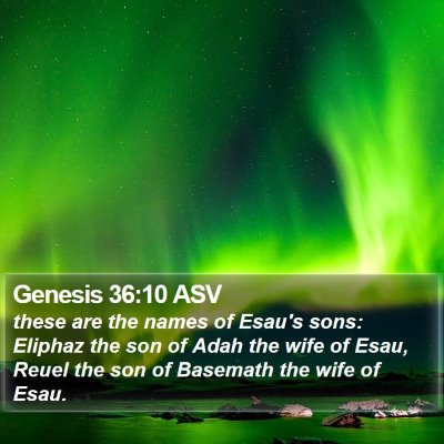Genesis 36:10 ASV Bible Verse Image