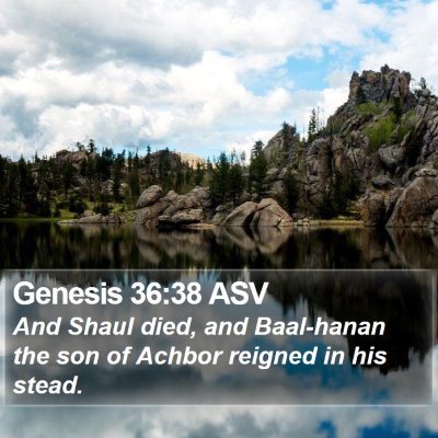 Genesis 36:38 ASV Bible Verse Image