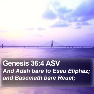 Genesis 36:4 ASV Bible Verse Image