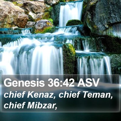 Genesis 36:42 ASV Bible Verse Image