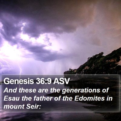 Genesis 36:9 ASV Bible Verse Image