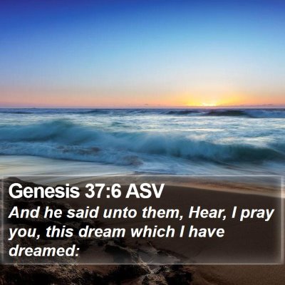 Genesis 37:6 ASV Bible Verse Image