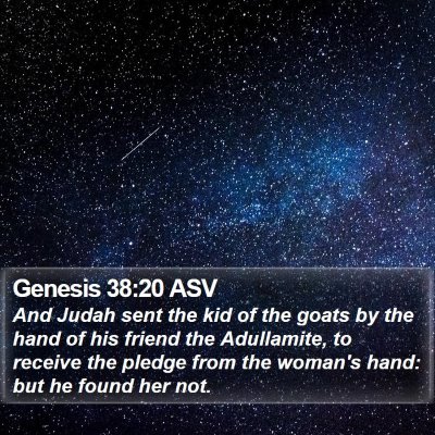 Genesis 38:20 ASV Bible Verse Image