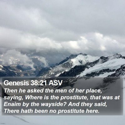 Genesis 38:21 ASV Bible Verse Image