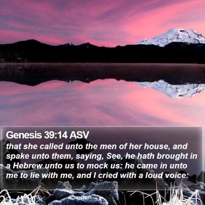 Genesis 39:14 ASV Bible Verse Image