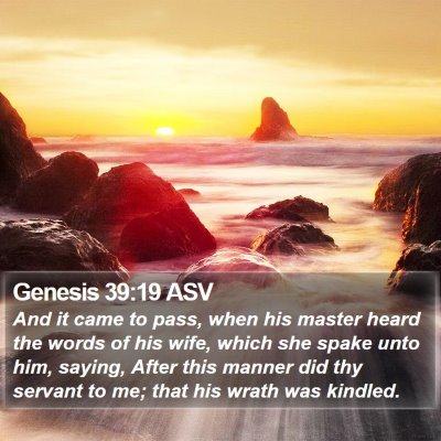 Genesis 39:19 ASV Bible Verse Image