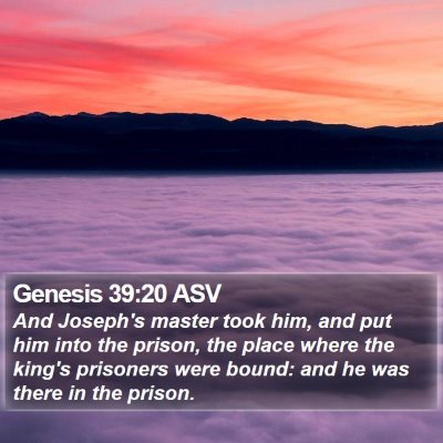 Genesis 39:20 ASV Bible Verse Image