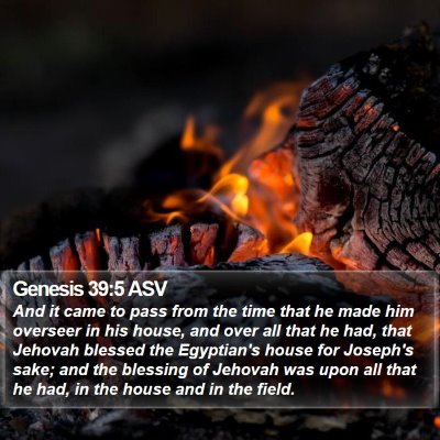 Genesis 39:5 ASV Bible Verse Image