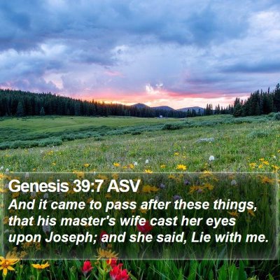 Genesis 39:7 ASV Bible Verse Image