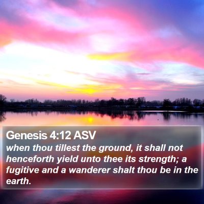 Genesis 4:12 ASV Bible Verse Image