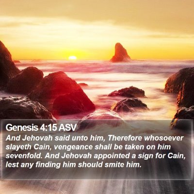 Genesis 4:15 ASV Bible Verse Image