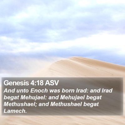 Genesis 4:18 ASV Bible Verse Image