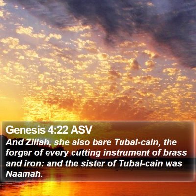 Genesis 4:22 ASV Bible Verse Image