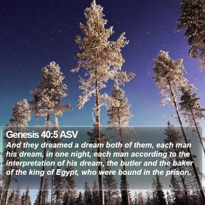 Genesis 40:5 ASV Bible Verse Image