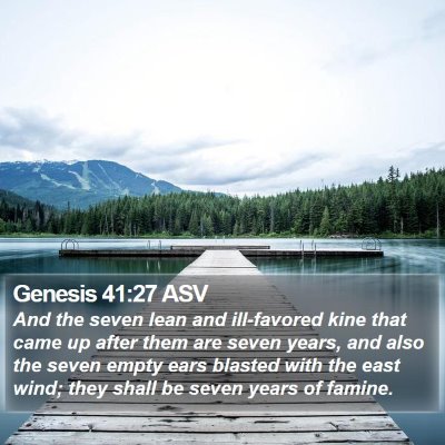 Genesis 41:27 ASV Bible Verse Image