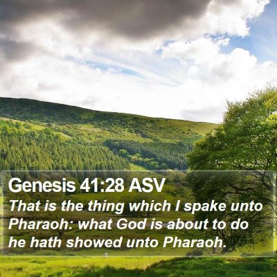Genesis 41:28 ASV Bible Verse Image
