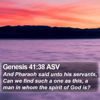 Genesis 41:38 ASV Bible Verse Image