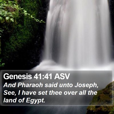 Genesis 41:41 ASV Bible Verse Image
