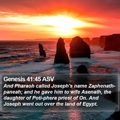 Genesis 41:45 ASV Bible Verse Image