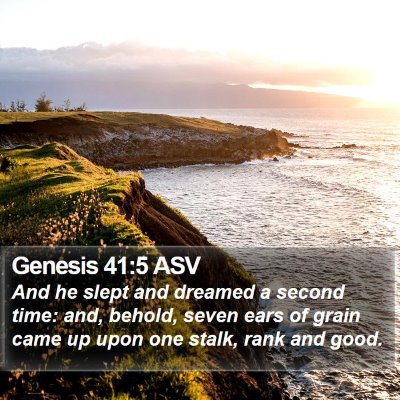 Genesis 41:5 ASV Bible Verse Image