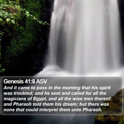 Genesis 41:8 ASV Bible Verse Image