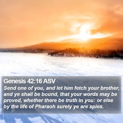 Genesis 42:16 ASV Bible Verse Image