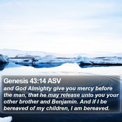 Genesis 43:14 ASV Bible Verse Image