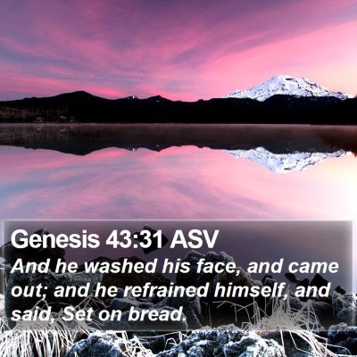 Genesis 43:31 ASV Bible Verse Image