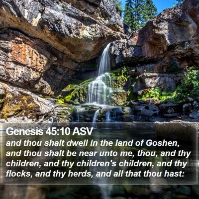 Genesis 45:10 ASV Bible Verse Image