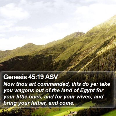 Genesis 45:19 ASV Bible Verse Image