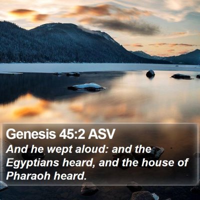 Genesis 45:2 ASV Bible Verse Image