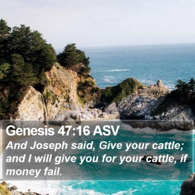Genesis 47:16 ASV Bible Verse Image