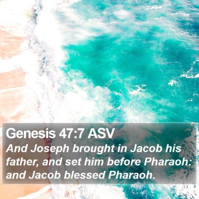 Genesis 47:7 ASV Bible Verse Image