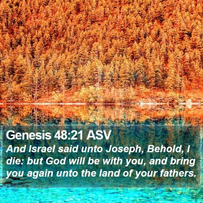 Genesis 48:21 ASV Bible Verse Image