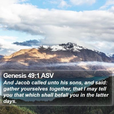 Genesis 49:1 ASV Bible Verse Image