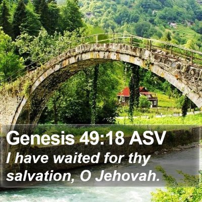 Genesis 49:18 ASV Bible Verse Image