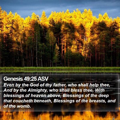 Genesis 49:25 ASV Bible Verse Image