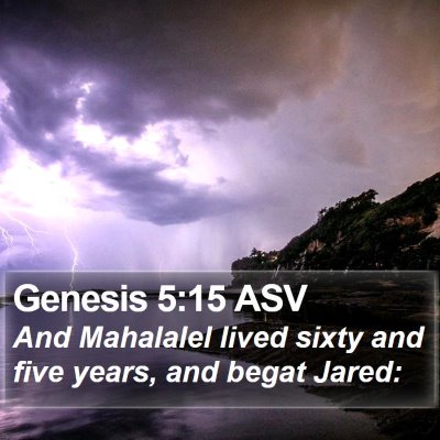 Genesis 5:15 ASV Bible Verse Image