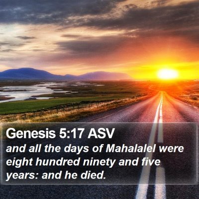 Genesis 5:17 ASV Bible Verse Image
