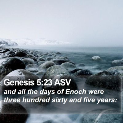 Genesis 5:23 ASV Bible Verse Image
