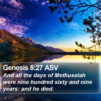 Genesis 5:27 ASV Bible Verse Image
