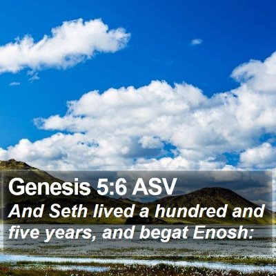 Genesis 5:6 ASV Bible Verse Image