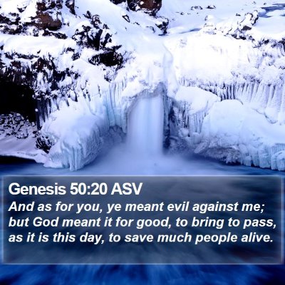 Genesis 50:20 ASV Bible Verse Image